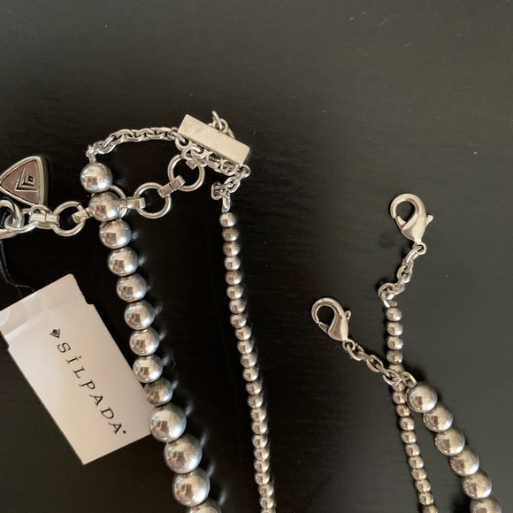 Silpada Multi Strand Sterling Silver Bead Necklace - Picture 5 of 7